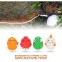 Squeaky Pet Dogs Toy with Cute Face Interactive Fetch Play Chewing Sound Squeak Rubber Latex Toy for Puppy Small Dogs 4Pcs