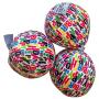 Midlee Plush Birthday Balls Dog Toy- Set of 3