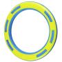 Nerf Dog Rubber & Foam Ring Dog Toy, Frisbee, Lightweight, Durable and Water Resistant, 9 Inch Diameter, for Medium/Large Breeds, Single Unit, Blue/Green