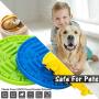 FondMO Lick Mat for Dogs, Dog Lick Pad 3PCS with A Storage Bag, Peanut Butter for Dogs for Bath and Shower, Slow Feeder Dog Licking Mat, Dog Anxiety Relief, Yogurt Plain, Lick Mat for Dog Nail Polish