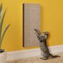 Way Basics Eco-friendly Wall Mount Scratch Pad Cat Scratcher (Uniquely Crafted from Sustainable Non Toxic zBoard Paperboard), Espresso