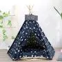 OTFTCWYP Pet Teepee Tent Dog Cat Toy House Portable Washable Pet Bed Star Pattern Not Contain Mat OTFTCWYP Pet Teepee Tent Dog Cat Toy House Portable Washable Pet Bed Star Pattern Not Contain Mat