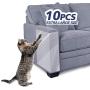 FOCUSPET Furniture Protectors from Cats, Cat Scratch Deterrent Sheet | Double-Sided Training Tape an-ti Pet Scratch for Couch Furniture Protector 6Pcs/10Pcs, 17''x12''+17''x10''