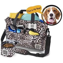 Mobile Dog Gear, Day Away Tote, Dog Travel Bag, Includes 3 Cup Lined Food Carrier