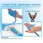Pet Shower,Dog Brush, Pet Bathing Tool | Pet Shower Sprayer & Scrubber in-One, Large Dog, and Livestock Bathing- Garden Hose Adapter Included,Get 2 pet toothbrushes