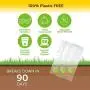 Barc A Lot Unscented Vegetable-Based Premium Pet Waste Bags – 8 Rolls/120 Count, 9x13 IN White, ZERO PLASTIC, Dog Walker Friendly, Cat Litter Durable Thickest on the market, Pet&Earth Conscious Barc A Lot Unscented Vegetable-Based Premium Pet Waste Bags – 8 Rolls/120 Count, 9x13 IN White, ZERO PLASTIC, Dog Walker Friendly, Cat Litter Durable Thickest on the market, Pet&Earth Conscious