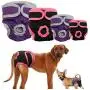 DONGXIONG Female Dog Shorts Puppy Physiological Pants Diaper Pet Underwear for Small Meidium Girl Dogs,Black,L