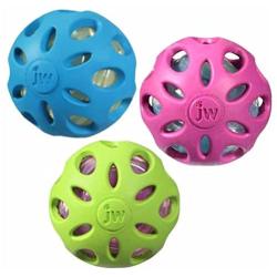 Crackle Heads Ball Dog Toy [Set of 3] Size: Small (6'' H x 2'' W x 2'' L), Color: Assorted