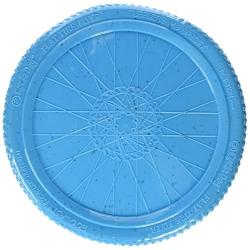 Cycle Dog Flat Tire Flyer-Flying Disc Dog Toy with Ecolast Recycled Material, Blue