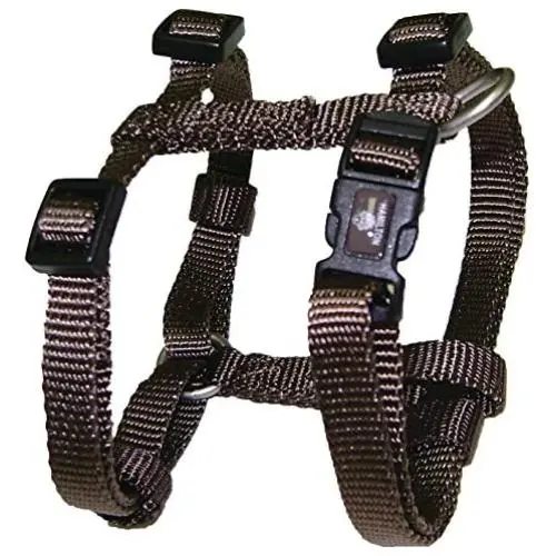 Hamilton B CFA MDBR Adjustable Comfort Dog Harness Fits Chest Size 20 to 30-Inch with Brushed Hardware Ring, Medium, Brown Hamilton B CFA MDBR Adjustable Comfort Dog Harness Fits Chest Size 20 to 30-Inch with Brushed Hardware Ring, Medium, Brown