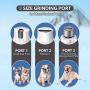 Gimars Upgrade Super Powerful 10000rpm Quiet 50db Painless Dog Nail Grinder Trimmer, Electric Rechargeable 2 Speed Pet Paws Nail Trimmer Grooming Smoothing for Small/Medium/Large Dogs Cats