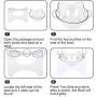 taomu Elevated Cat Food Bowls Neck Protection Raised Pet Food and Water Bowls Wide Dish Non Slip with Raised Stand for Puppy Dogs Cats(White)