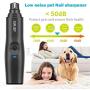 SIMJOY Electric Dog Nail Grinder Gentle Quiet, Professional Pet Nail Trimmer 2-Speed Regulation Pet Nail File for Small Medium Large Dogs Cats Pets Painless Paws Grooming, 2 Grinding Wheels