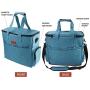 GUIFIER Large Dog Travel Bag | Airline Approved Dog Food Travel Bag with Multi-Function Pockets,2 Food Container Bag, 2 Collapsible Bowl | Perfect Weekend Pet Travel Set for Dog/Cat