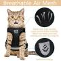 Lenlorry Escape Proof Cat Harness with Leash Collar Set Reflective Adjustable Soft Mesh Step-in Walking Vest Harness for Small Medium Large Cat Dog Rabbit Outdoor Walking