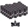 SDYK 450 Counts pet Poop Bags cat Dog garbage Waste Bags Earth-Friendly Large Black 30 Rolls with Dog Bone Waste Bag Dispenser(450 bags)