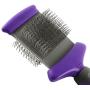 Hertzko Double Sided Flexible Slicker Brush Removes Loose Hair, Tangles, and Knots, Flexible Head Contours on Your Pet’s Skin - Suitable for Dogs and Cats