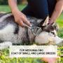 DUTRIX Pet Grooming Brush 2 Sided Grooming Rake for Cats & Dogs &Horses Deshedding Mats & Tangles Best Dematting Tool for Short Medium Long Haired
