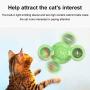 ocijf179 Turntable Pet Cats Puzzle Training Turntable Windmill Ball Teaser Whirling Interactive Toy - Random Color