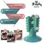 Shasoly Dog Toothbrush Chew Toy - Deep Cleaning Dog Toothbrush Toy to Protect Dental Health Bundled with Toothbrush and Bonus Clicker for Training - Pet Happiness Approved Dog Dental Toy in Sky Blue Shasoly Dog Toothbrush Chew Toy - Deep Cleaning Dog Toothbrush Toy to Protect Dental Health Bundled with Toothbrush and Bonus Clicker for Training - Pet Happiness Approved Dog Dental Toy in Sky Blue