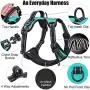 PoyPet No Pull Dog Harness, Reflective Vest Harness with 2 Leash Attachments and Easy Control Handle for Small Medium Large Dog