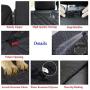 Anti Slip Dog Car Seat Cover with Mesh Window Back Seat Cover for Dog, Waterproof Dog Car Hammock 600D Oxford Fabric Back Seat Cover Pet Car Blanket for Different Cars