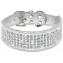 Beirui Rhinestones Dog Collars - 2'' Width with 5 Rows Full Sparkly Crystal Diamonds Studded PU Leather - Beautiful Bling Pet Appearance for Medium & Large Dogs Beirui Rhinestones Dog Collars - 2'' Width with 5 Rows Full Sparkly Crystal Diamonds Studded PU Leather - Beautiful Bling Pet Appearance for Medium & Large Dogs