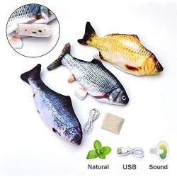 Perfttyycwwj Catnip Toys. Rechargeable Catnip Toy Fish Electronic Pet Cat Simulation Fish Toy Cat Chewing Play Toy Biting Supplies