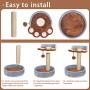 YUFU Cat Tree and Towers Kitten Small Cat Tree with Large Platform and Natural Sisal Scratching Posts for Kitten Playing Relaxing Sleeping