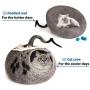 MEOWFIA Premium Cat Bed Cave (Large) - Eco Friendly 100% Merino Wool Beds for Cats and Kittens