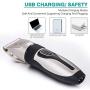 DIOMMELL Dog Clippers for Grooming Cat Grooming Clippers with Low Noise, Rechargeable Cordless Pet Hair Cutting Kit for Dogs Cats Pets