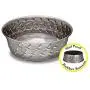 Loving Pets Diamond Plated Dog Bowl with Non-Skid Bottom, 5-Quart, Silver (7258) Loving Pets Diamond Plated Dog Bowl with Non-Skid Bottom, 5-Quart, Silver (7258)
