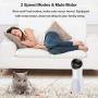 Jiaboyu Cat Laser Toy Automatic,Interactive Toy for Kitten/Dogs - USB Charging / Battery Powered , Placing High,5 Random Pattern,Automatic On/Off and Silent, Fast/ Slow Light Flashing Mode, white