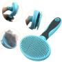 Cat Brush Pet Soft Brush for Shedding Removes Loose Undercoat,Slicker Brush for Pet Massage-Self Cleaning