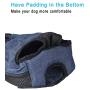 PetBonus Denim Front Kangaroo Pouch Dog Carrier, Wide Straps with Shoulder Pads, Adjustable and Legs Out Pet Backpack Carrier, for Walking, Travel, Hiking, Camping