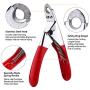 Pettom Cat Nail Clippers Professional Stainless Steel Pet Toes Cutter Scissor Dog Claw Trimmer Grooming Tool for Small Medium Dogs Cats (Guillotine Nail Clipper)