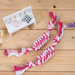 Pet Dog Chew Toy, Sarahair Creative Simulation Cotton Rope Candy Pet Dog Puppy Interactive Play Toy Pet Dog Puppy Funny Sisal Weave Ball Bite-Resistant Molar Teeth Clean Training Toy Gift Supplies Red