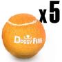 SereneLife Replacement Dog Fetch Toy Balls - 5 Pet Toy Balls in Each Pack SLDGFN5 Automatic Dog Ball Launcher Fetching Machine PRTSLDGFBLN6