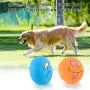 DERCLIVE Dog Rubber Squeaky Balls Funny Emoji Bouncy Chewing Squeaky Toy for Small Medium Pet Dog Cat（Colorful 6Pcs）