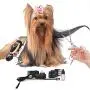 Meric Complete Pet Grooming Kit, Quiet Fur Clipping Set, Contains 4 Comb Attachments, Cleaning Brush and Lubricating Oil, Trims Fur of Dogs, Cats & Other Family Pets