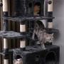 BEWISHOME Large Cat Tree Condo with Sisal Scratching Posts Perches Houses Hammock, Cat Tower Furniture Kitty Activity Center Kitten Play House MMJ03