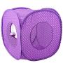 Cat Tunnel Leopard, Oxford Cloth Foldable Cat Tunnel, Bed for Cat Purple Pet Hide Tunnel