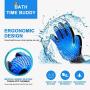 Mitor Pet Grooming Gloves, Pet Gloves，Professional Animal Dogs Grooming Brushes, Hair Remover Gloves - Gentle Brush for Cats, Dogs Grooming Brushes