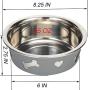 v Dog Bowl Stainless Steel Pet Bowl Cat Bowl Dog Food Water Bowl Dog Basic Bowl