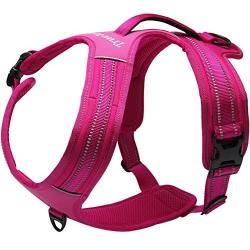 Creation Core Reflective No-Pull Dog Harness with Padded Handle Breathable Durable Pet Vest Front and Rear Leash Hookup