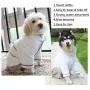 DONGKER Dog Bathrobe, Dog Drying Towel Robe with Waist Belt, Easy Wear Robe for Puppy Small Medium Large Cats