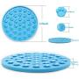 Tewadoo Lick Mat for Dogs, Slow Feeder Dog Bowls as Dog Puzzle Toys Silicone Super Suction Licking Mat for Dogs, Cats Distraction When Bathing, Grooming, Training(2pcs, Blue and Green)