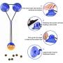 WLHOPE Dog Chew Toy Suction Cup Dog Toy, Rope with Resistance to Strong Bites Strong Training Effect for Small Medium Dogs (Blue Orange)