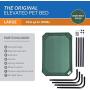 Elevated Indoor/Outdoor Pet Cot Color: Brunswick Green, Size: Large (51'' H x 32'' W)