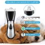 Visson Dog Clippers Washable,2in1 Dog Grooming Clippers Kit for Small Medium Dogs and Cats Hair Around Face, Paws, Eyes, Ears, Rump,Dog Trimmer Clippers Cordless,Low Noise Dog Shaver USB Rechargeable